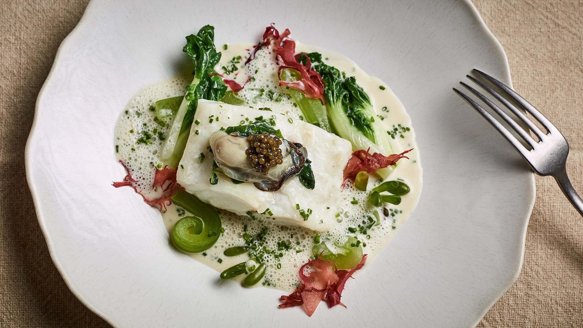 Braised fillet of turbot, oyster and vegetables - Step 1
