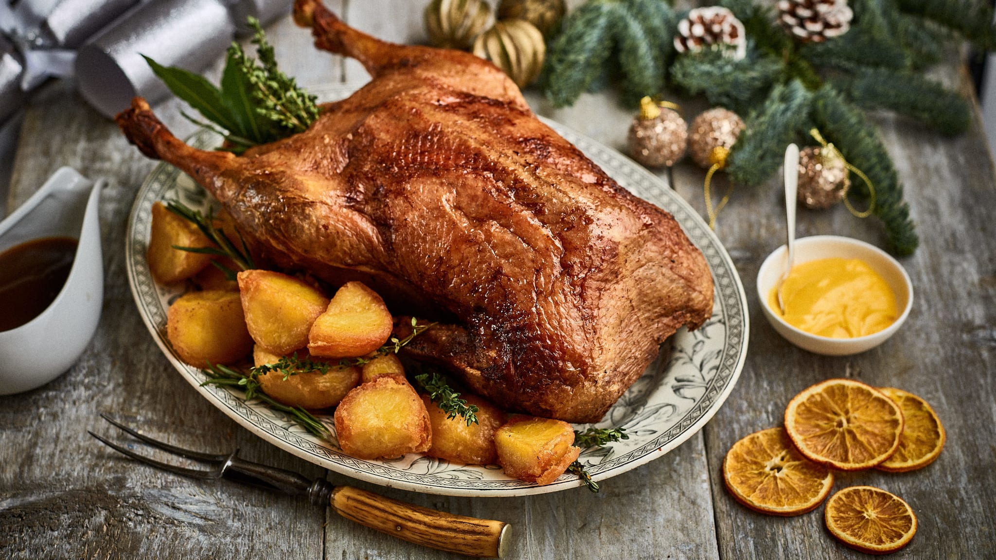 Roast goose