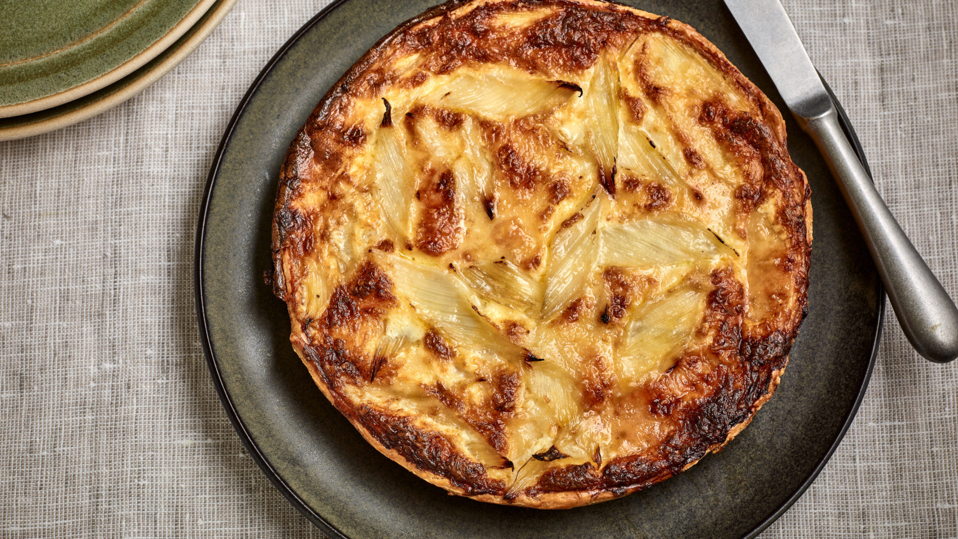 Comté cheese and chard tart