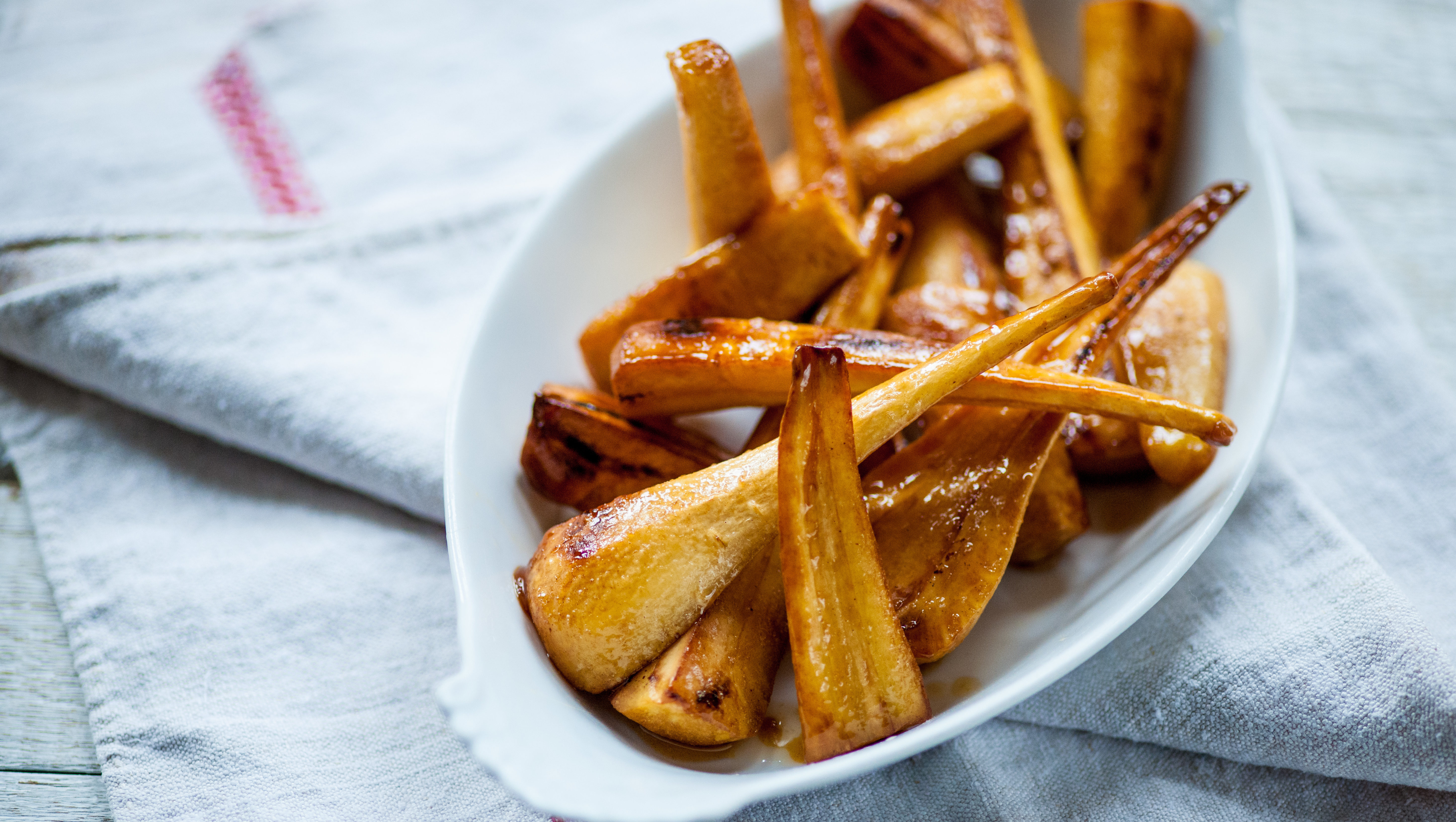 Pan-fried parsnips