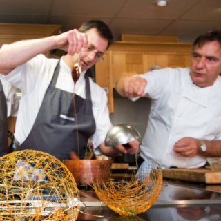 sugar work in cookery school