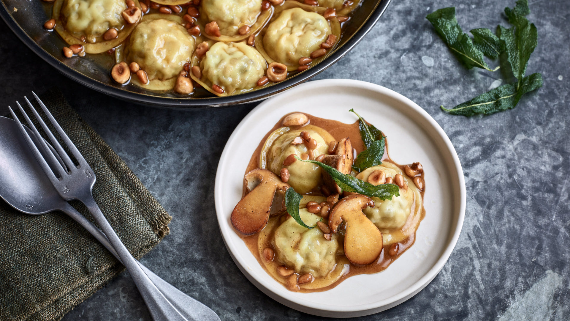 cep mushroom ravioli recipe