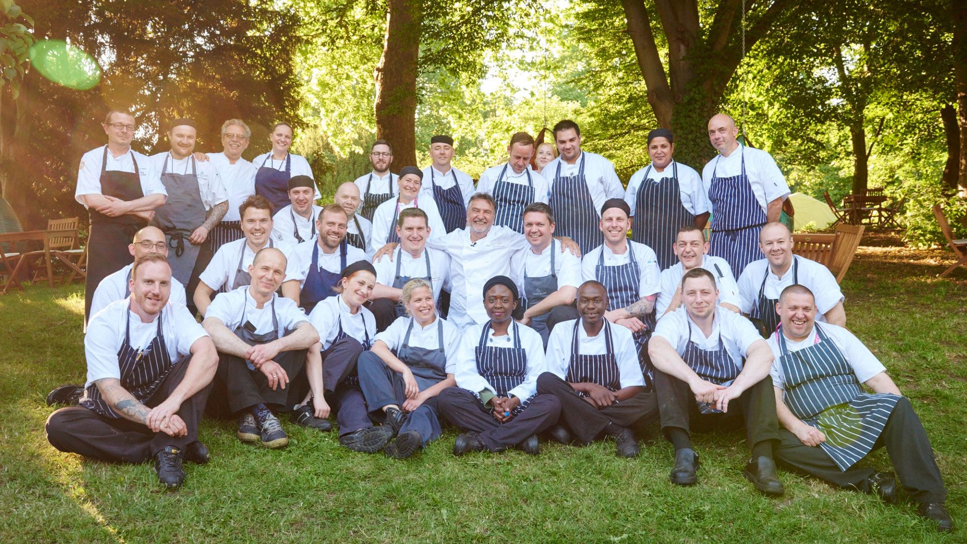 the chefs team at Jardin Blanc