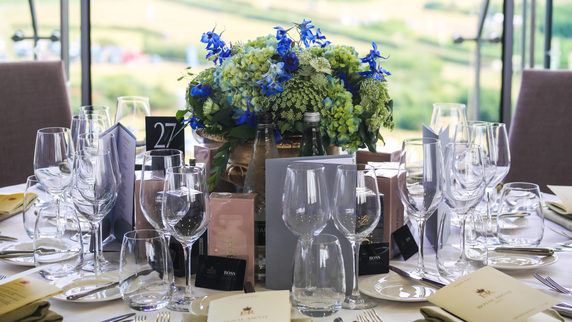 laid table at Royal Ascot