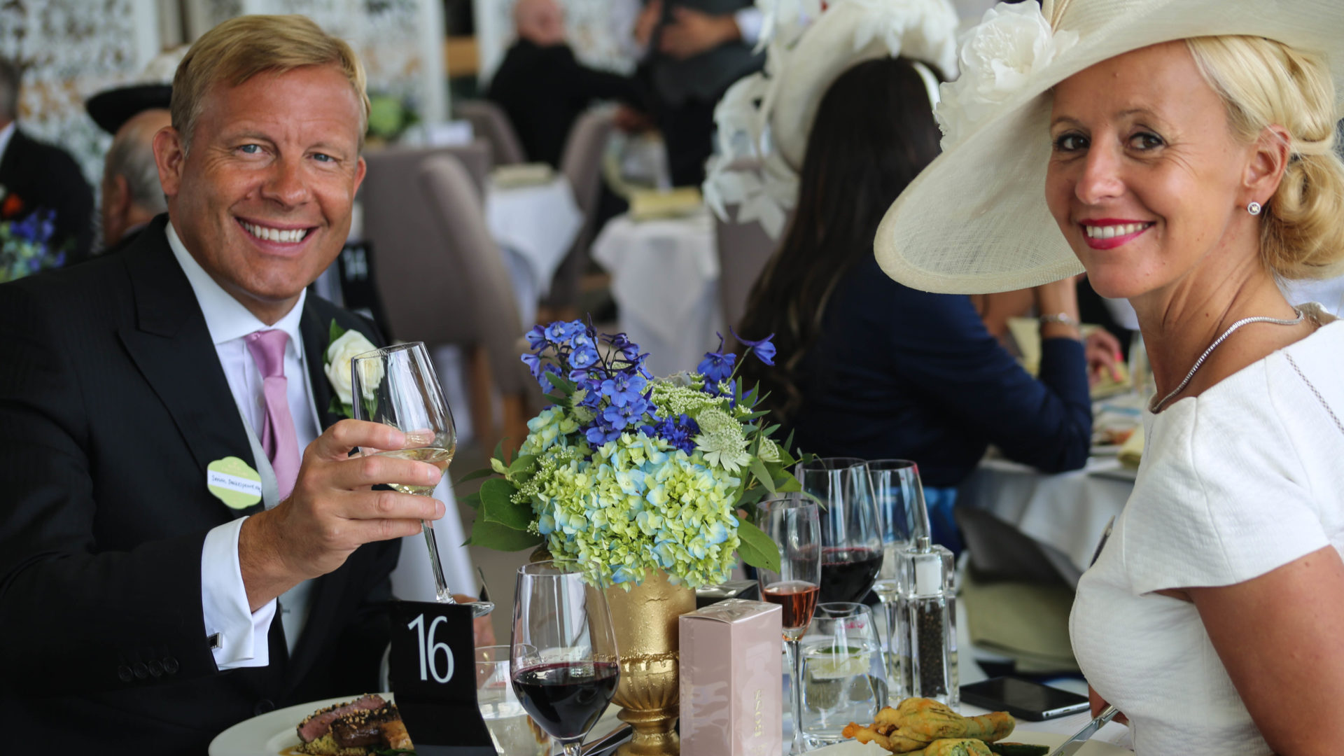 guests enjoying Royal Ascot in the Panoramic restaurant